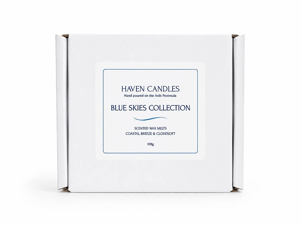 Thumbnail: Blue Skies Collection - Botanical wax melt box - Coastal Breeze & Cloudsoft
