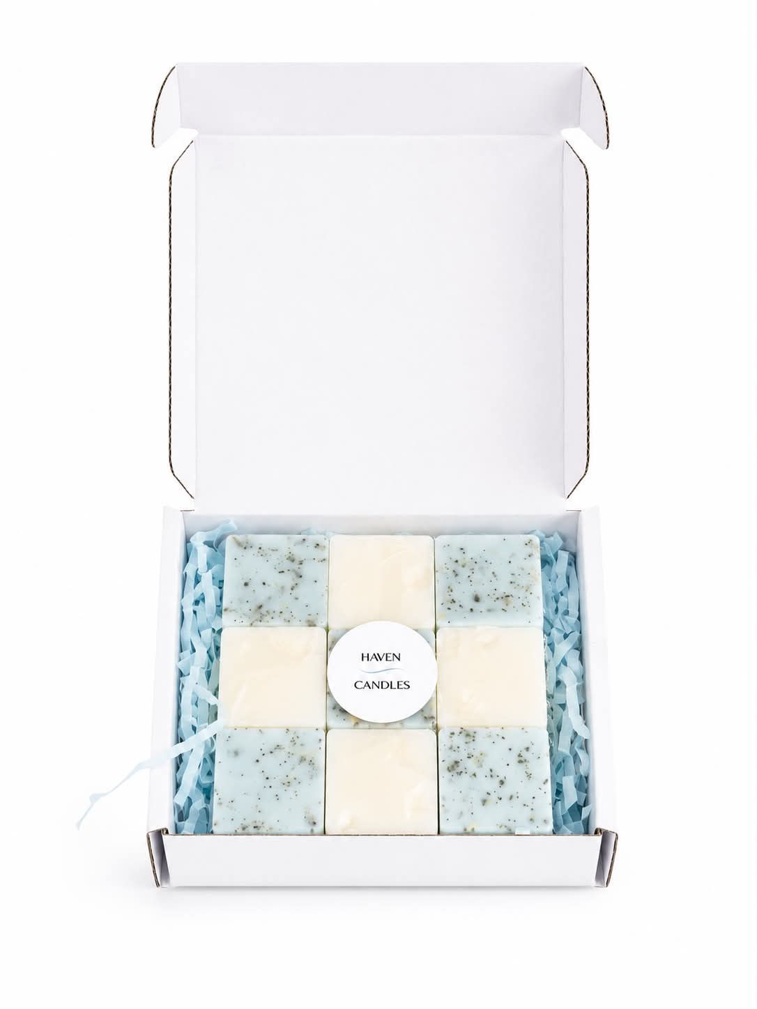 Blue Skies Collection - Botanical wax melt box - Coastal Breeze & Cloudsoft