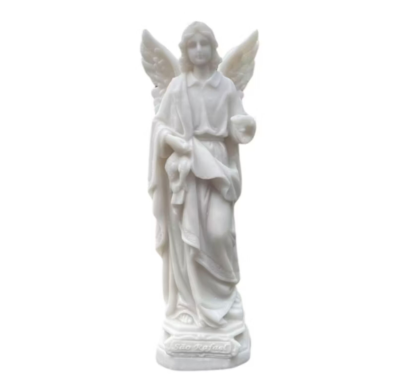 São Rafael arcanjo em resina - 20 cm 