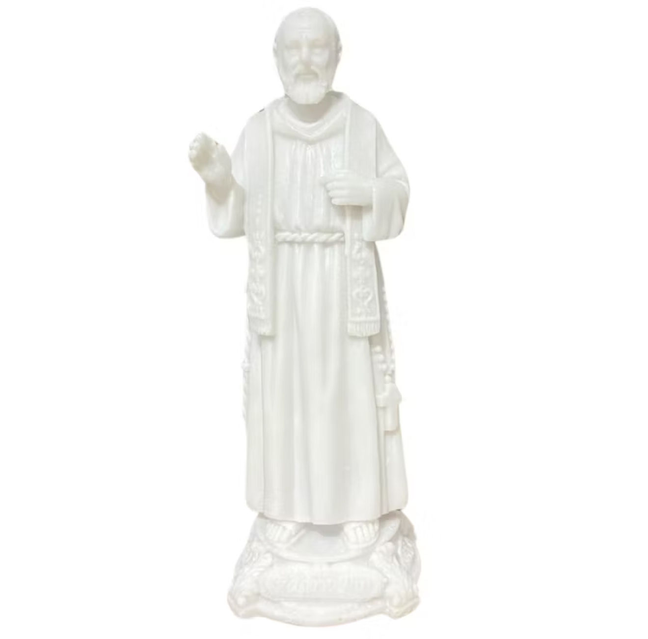 Padre pio em resina - 19 cm
