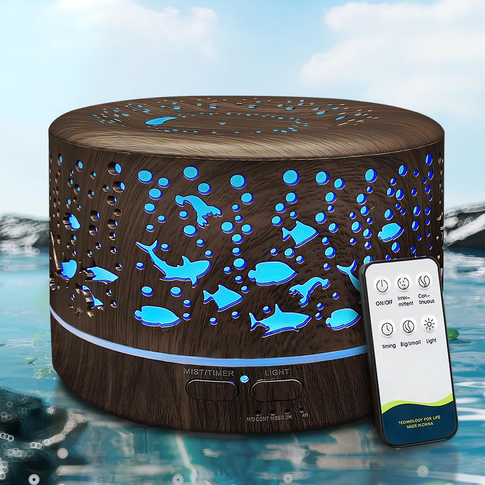 Diffusers for Essential Oils Large Room with R/C600ml Essential Oil Diffusers fo