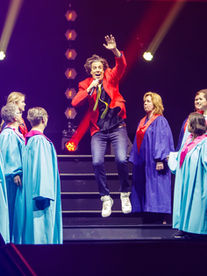 Snollebollekes Live in Concert, koor, zang, blauw