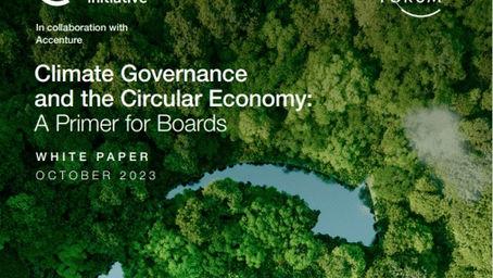 Climate Governance and the Circular Economy: A Primer for Boards