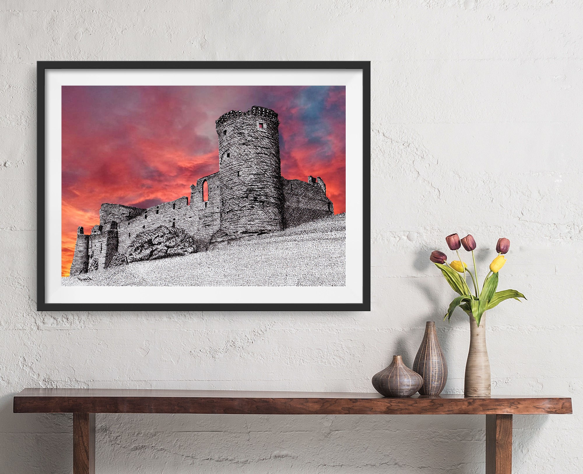 Bothwell Castle Print