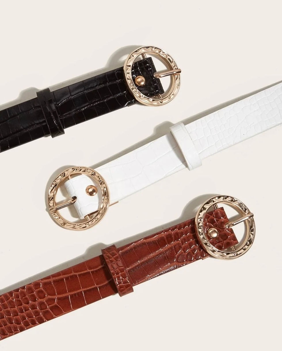 الصورة المصغرة: حزام بالوان مختلفه ومشبك دائري