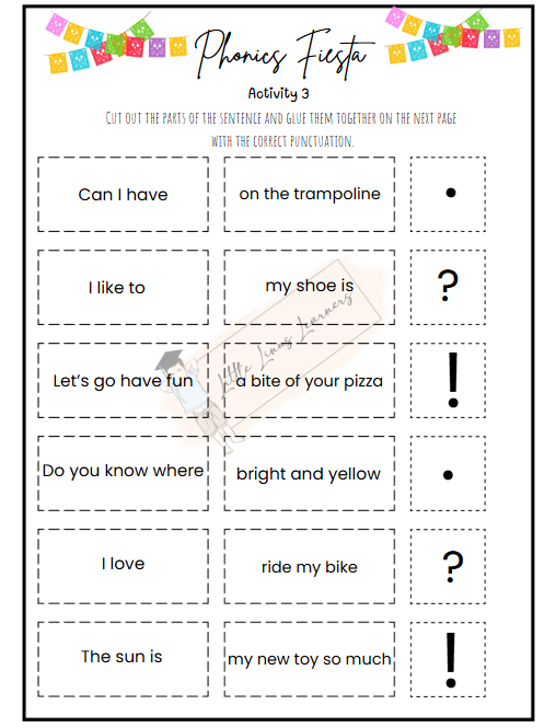 Thumbnail: 1st Grade Phonics Fiesta Week 4: Punctuation