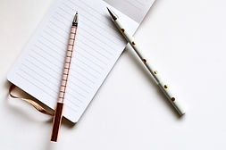 Two Pens on Notebook