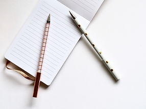 Two Pens on Notebook