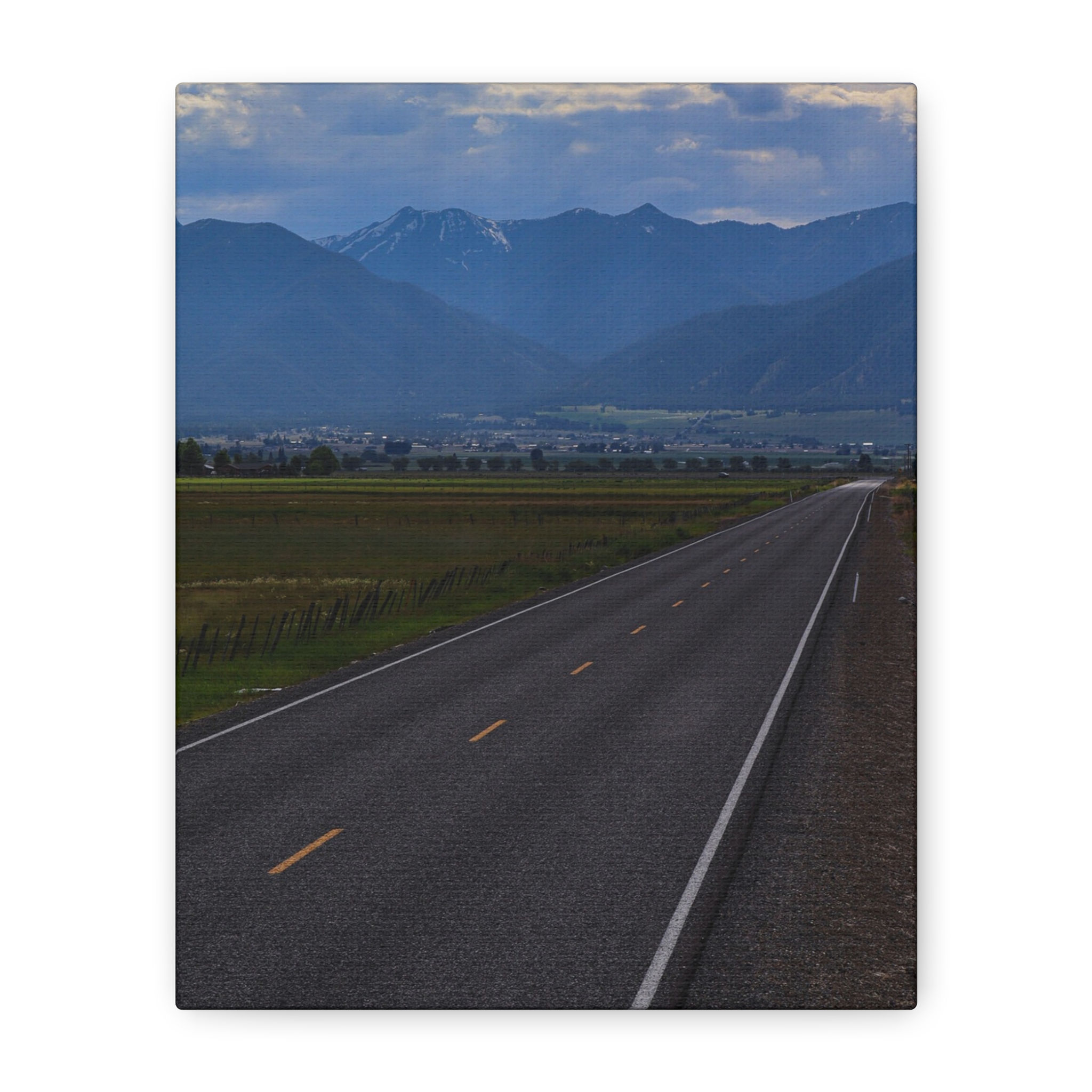 Road to Rock Creek Butte – Winding Forest Trail Canvas