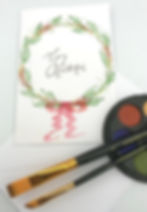 Free Christmas Watercolour Christmas Card Workshop