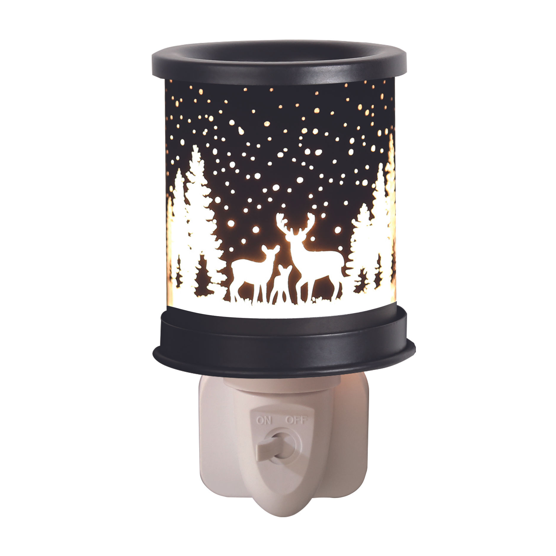 Silhouette Deer Plug in Burner