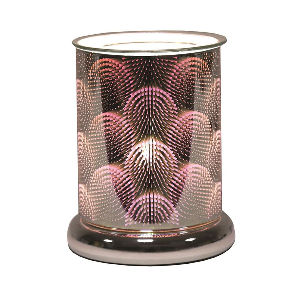 Decorative wax melt warmer with illuminated design, Melt Larder Luxury Wax Melts.