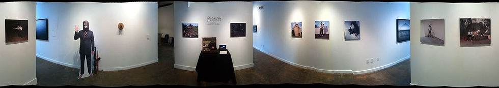 An installation view of Jason Parker's "Amazing Stranger" at Jennifer Schwartz Gallery, August, 2011.