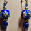 Miniature : Boucles d'oreilles Cloisonnés bleus