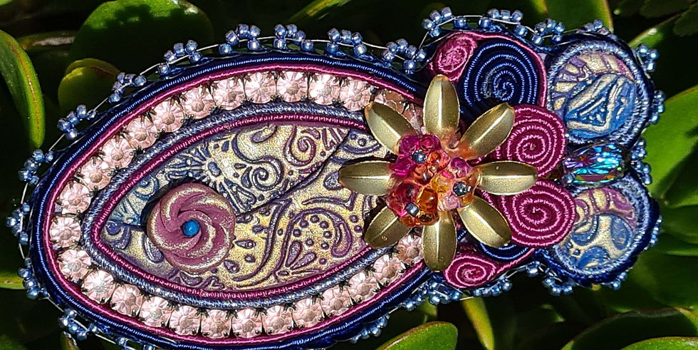 Miniature : Broche poisson fleur