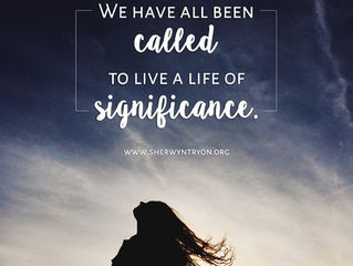 Living a Significant Life