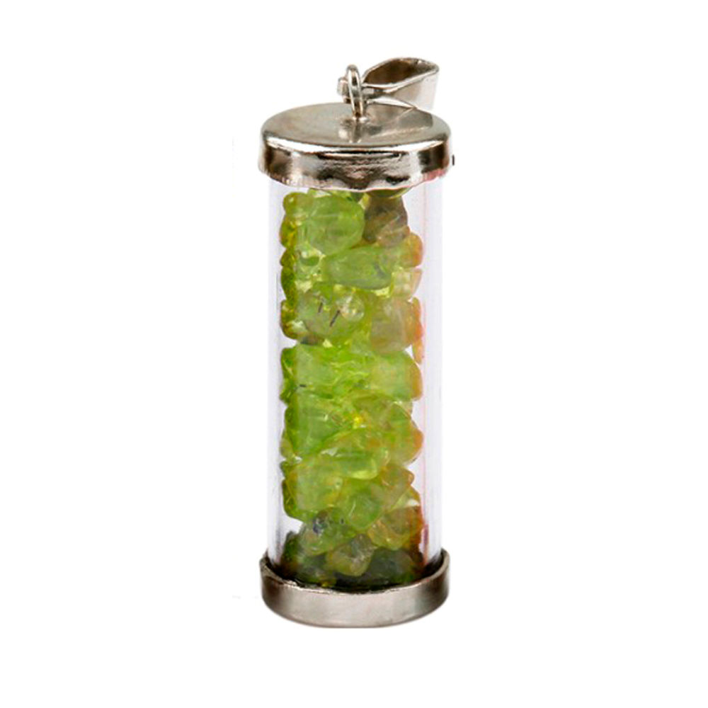 Natural Peridot Bottle Pendant