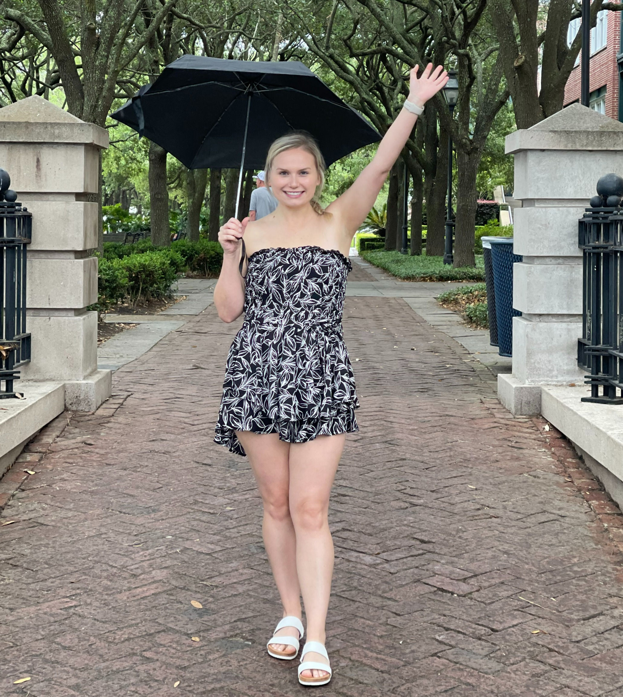 Tropical Ruffled Romper