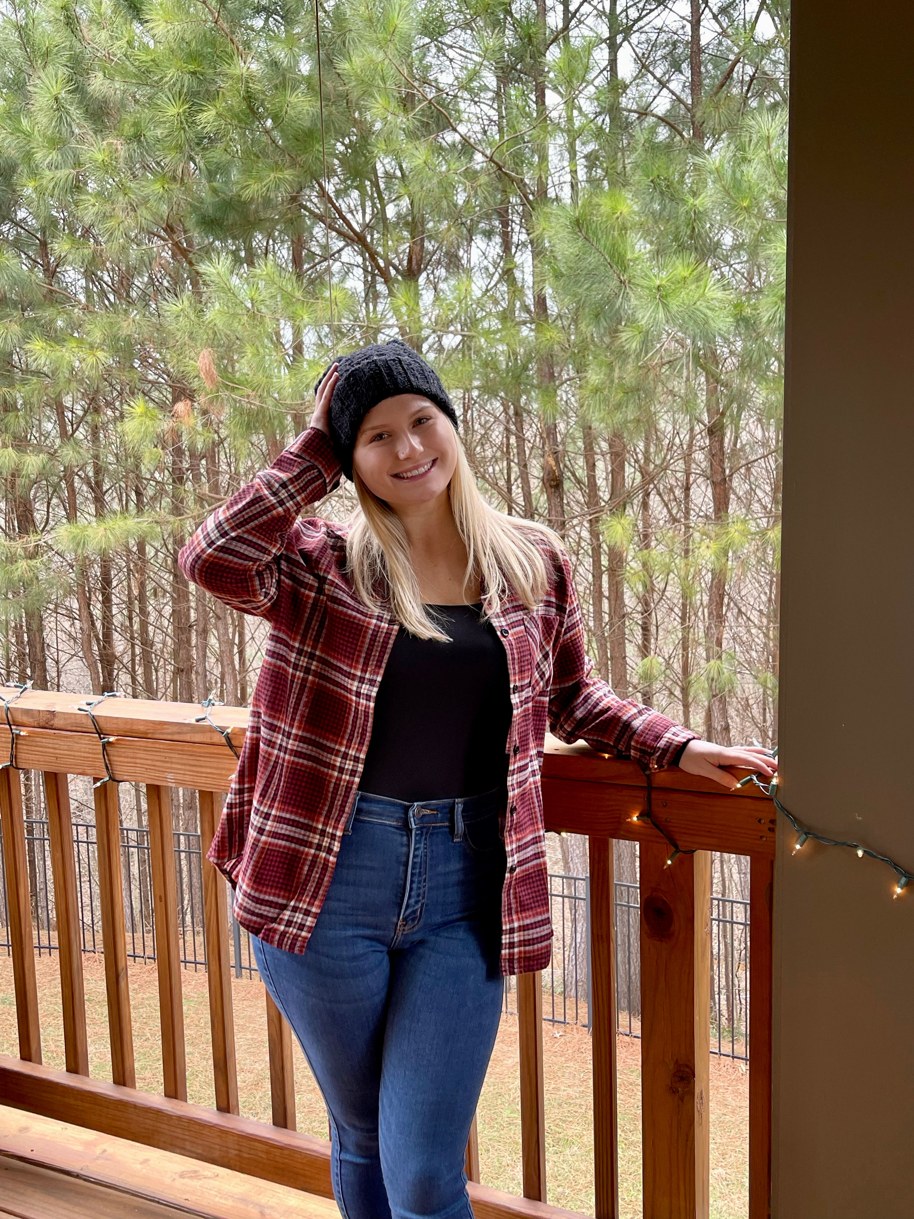 Dark Burgundy Flannel