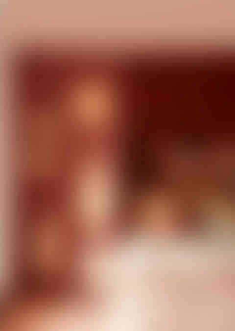 Interior decor wall enhanced with color correction and surface cleanup