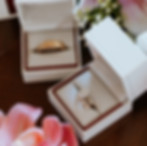 detailed wedding ring with flowers