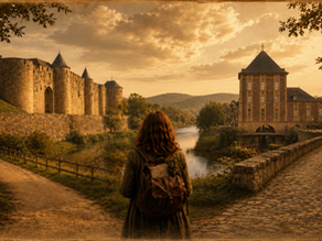 Jeune femme dans les Ardennes