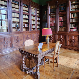 Intérieur du château d'Ancy-le-Franc - Bibliothèque
