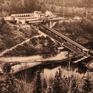 Photo ancienne du plan incliné d'Artzviller