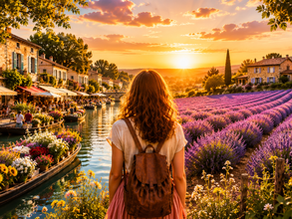 Jeune femme, en Provence, à l'Isle-sur-la-Sorgue
