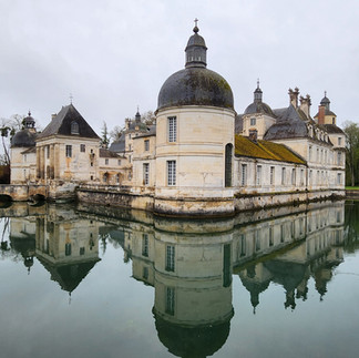 Vue sur le château de Tanlay