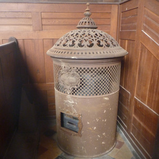 Chauffage au sein de la synagogue de Schirmeck