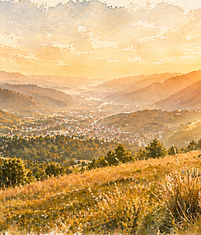 Vallée de la Bruche - Coucher de soleil