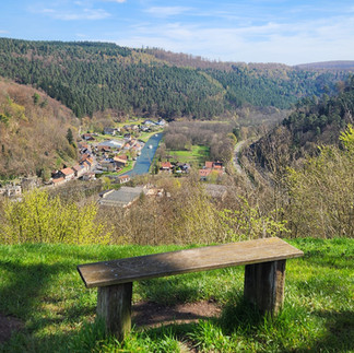 Vue sur la vallée de la Zorn depuis le Château de Lutzelbourg