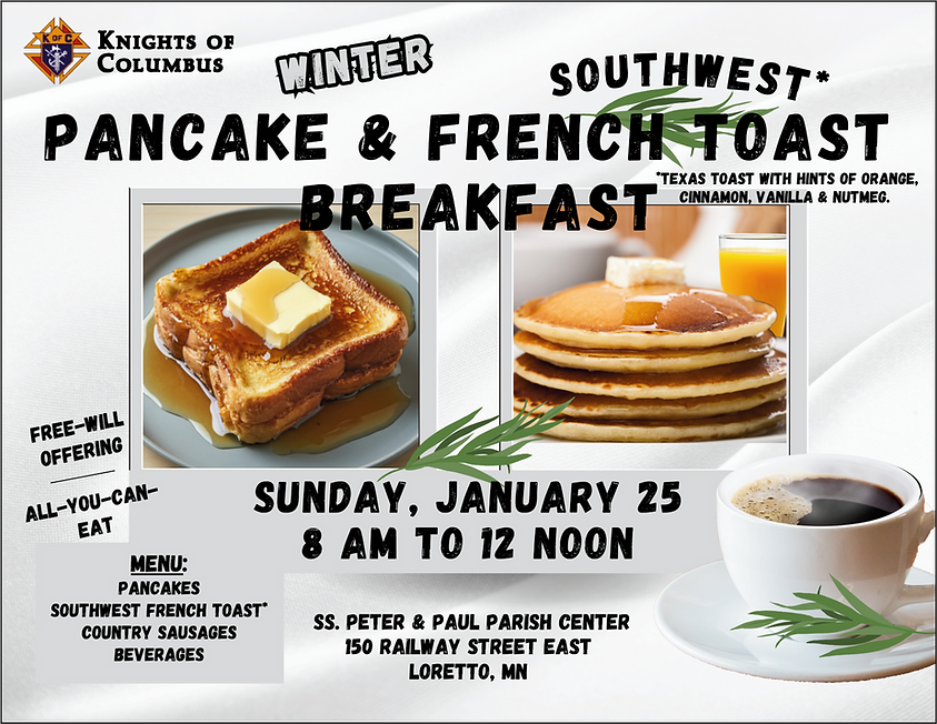 Knights of Columbus Pancake & Southwestern French Toast Breakfast