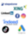 Logos von Business Netzwerken, Jobbörsen und Social Media Channels