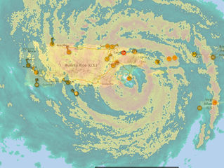 Maria Making Landfall in P.R.