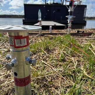 screw piles in the ground