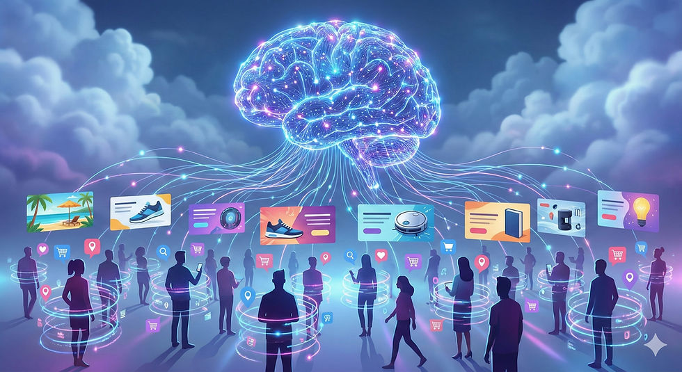 クラウド上のAIが、無数の人々の行動データを解析