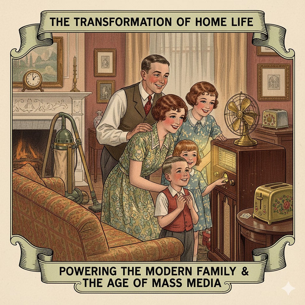 1920年代のアメリカの家庭のリビングルーム