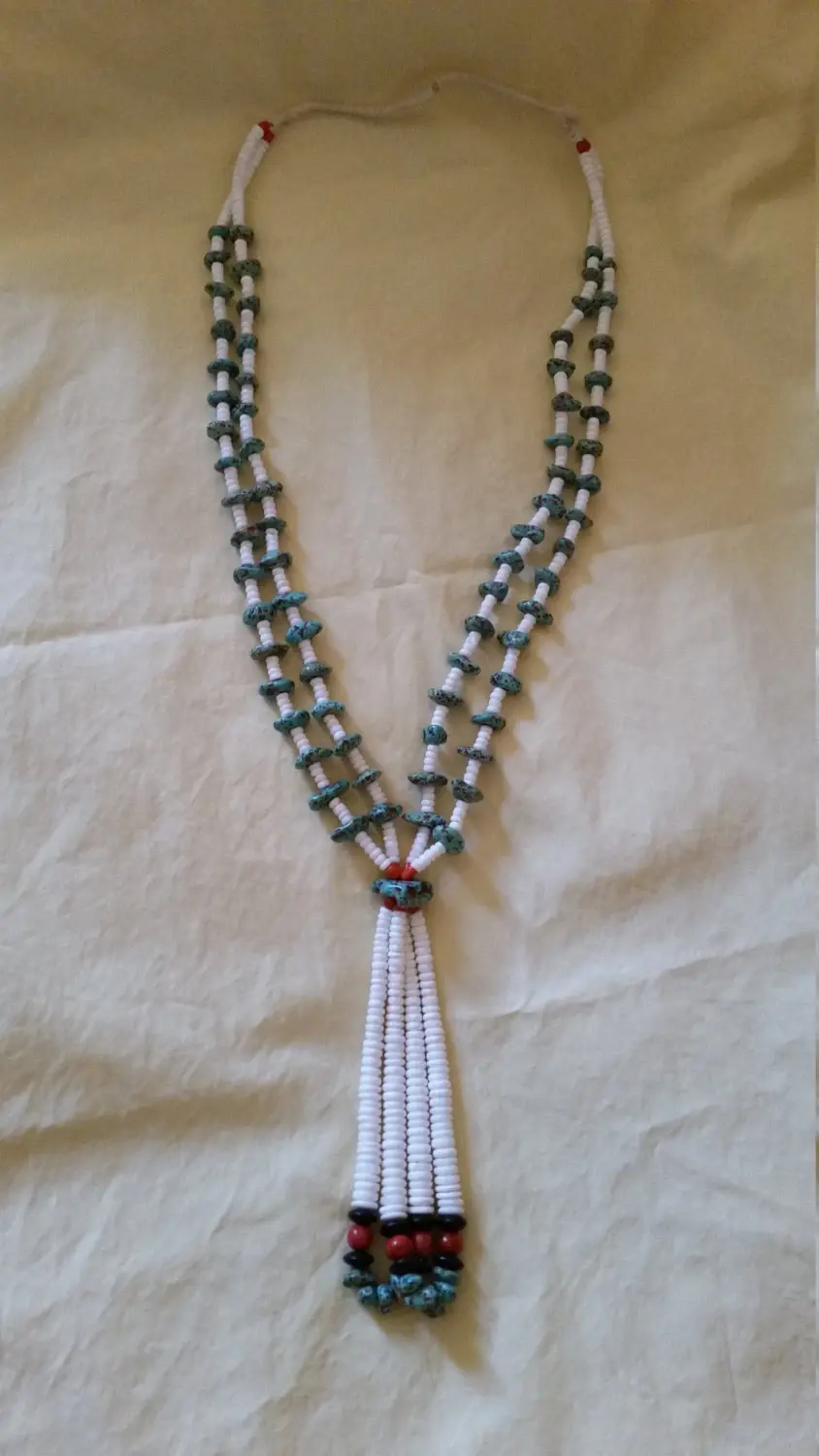 Thumbnail: Turquoise, Shell and Coral Necklace
