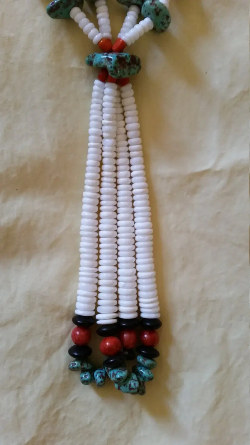 Thumbnail: Turquoise, Shell and Coral Necklace