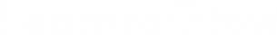 Learn to Grow White logo