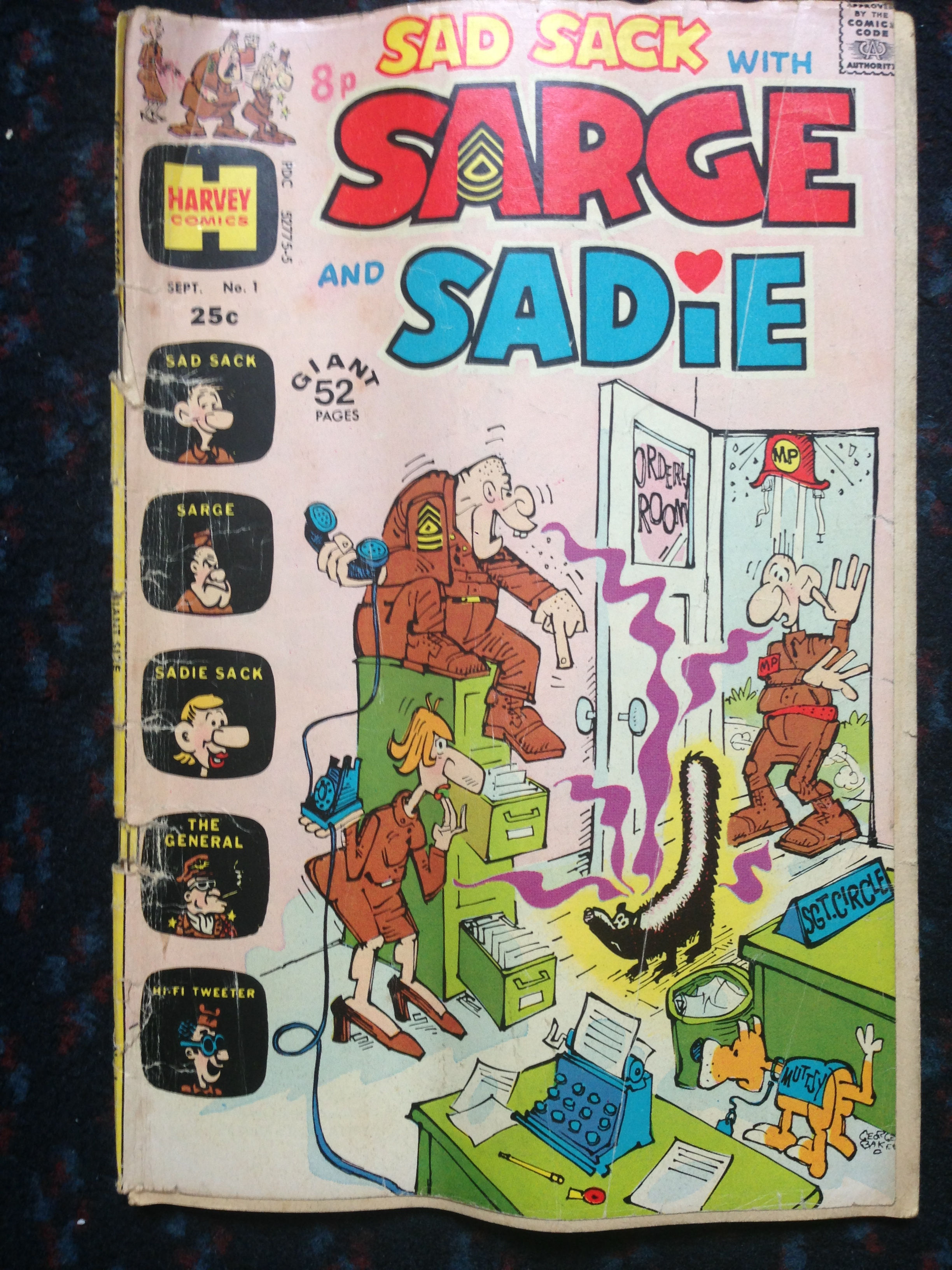 Sad Sack with Sarge & Sadie