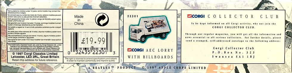 Thumbnail: AEC Flatbed Lorry with Advertising Boards