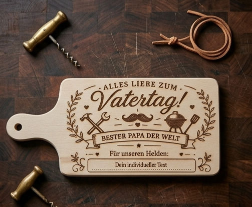 Personalisiertes Schneidebrett – Für den besten Papa der Welt! 35.5x15.5