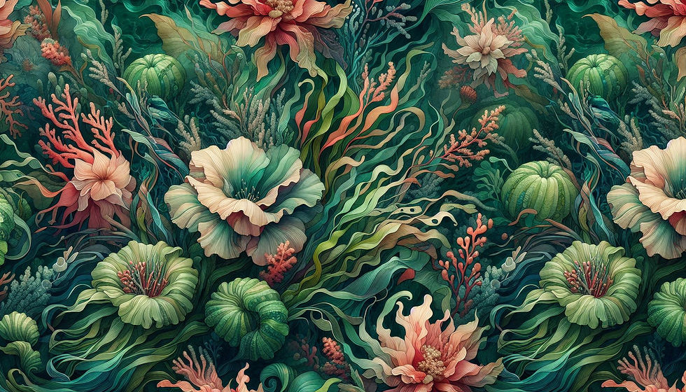 Beautiful Floral Aesthetics for Seven's Spa's website's home page.