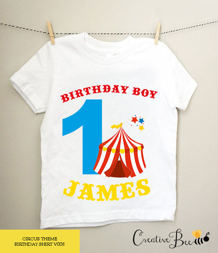 Circus Themed Birthday Shirt | store