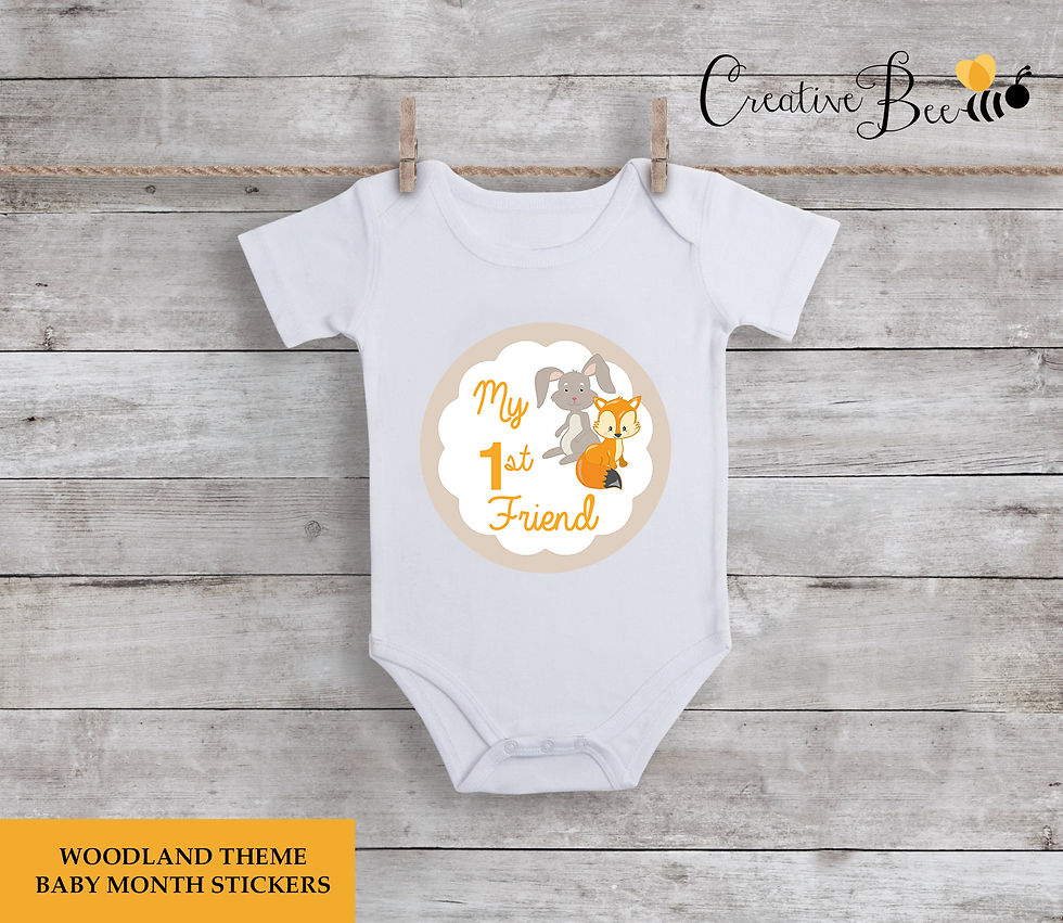 Thumbnail: Woodland Themed Baby Firsts Stickers