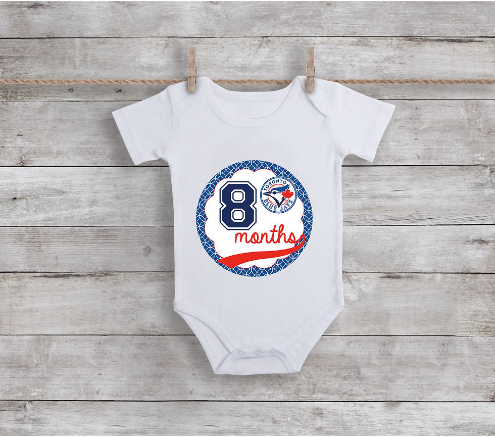 Thumbnail: Jays Themed Baby Monthly Stickers