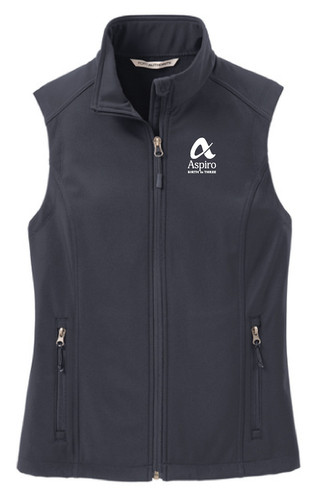 Port Authority Ladies Core Soft Shell Vest. L325 Blue Ladies Port